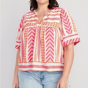 Old Navy pink and orange top